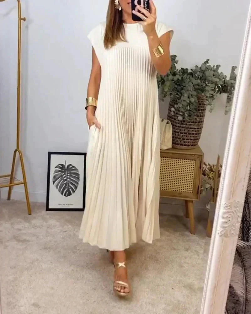 Ava | Chic Day-to-Night Dress Belleza & Glamour Beige S 