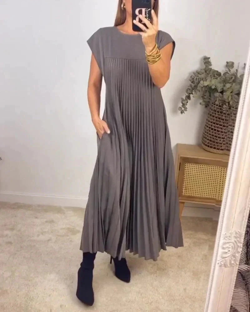 Ava | Chic Day-to-Night Dress Belleza & Glamour Gray S 