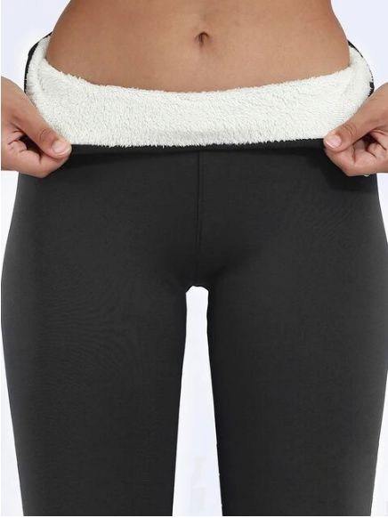 Ava | Snug Velvet Leggings women legging Belleza & Glamour dark Grey S 