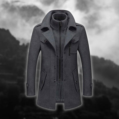 Benjamin | Modern Wool Coat Coat and Jacket Belleza & Glamour Grey M 