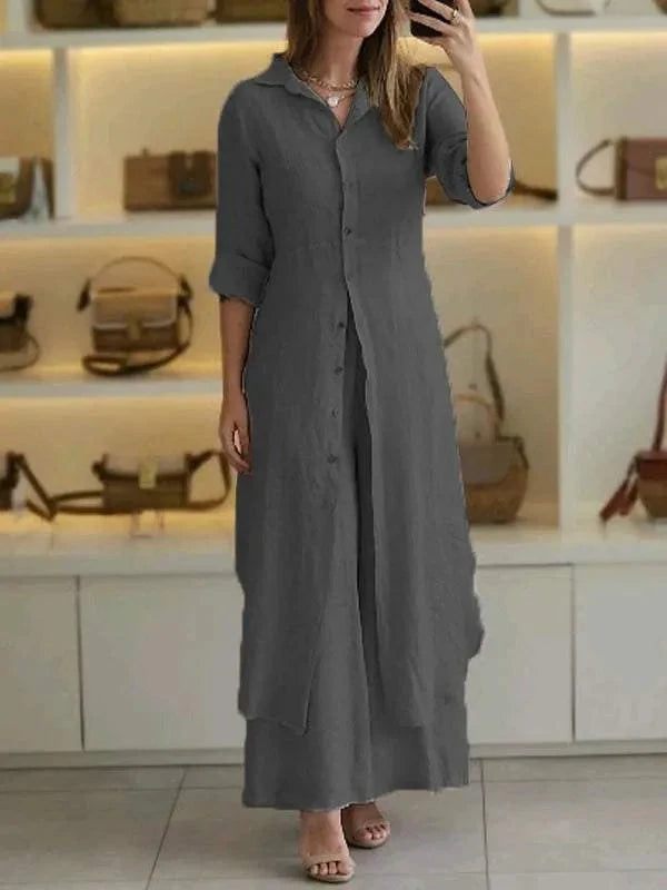 Charlotte | Chic Women's Set Women's Bodysuits Belleza & Glamour Dark Grey S 