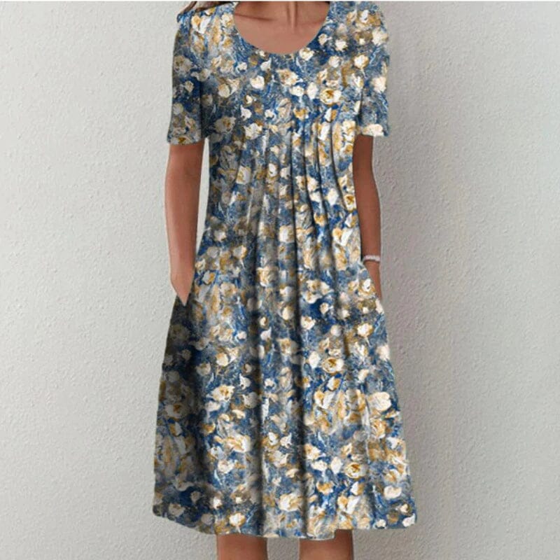 Charlotte-Elegant Dress Dress Belleza & Glamour Light blue S 