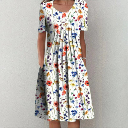 Charlotte-Elegant Dress Dress Belleza & Glamour White/red S 
