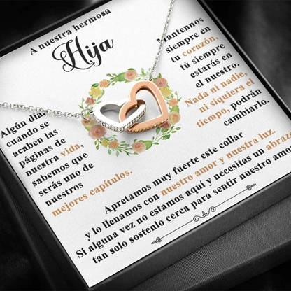 Collar with dedication card Belleza & Glamour For my daughter 
