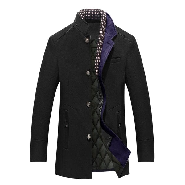 Ethan™ | Sleek Overcoat Coat and Jacket Belleza & Glamour Black S 