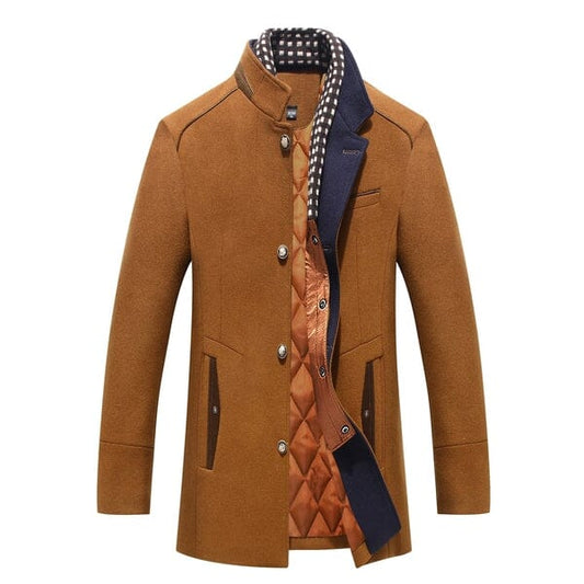 Ethan™ | Sleek Overcoat Coat and Jacket Belleza & Glamour Brown S 