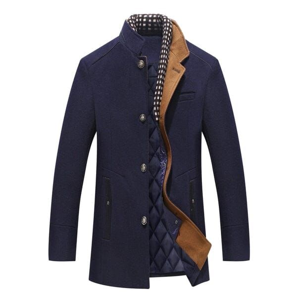 Ethan™ | Sleek Overcoat Coat and Jacket Belleza & Glamour Royal Blue S 