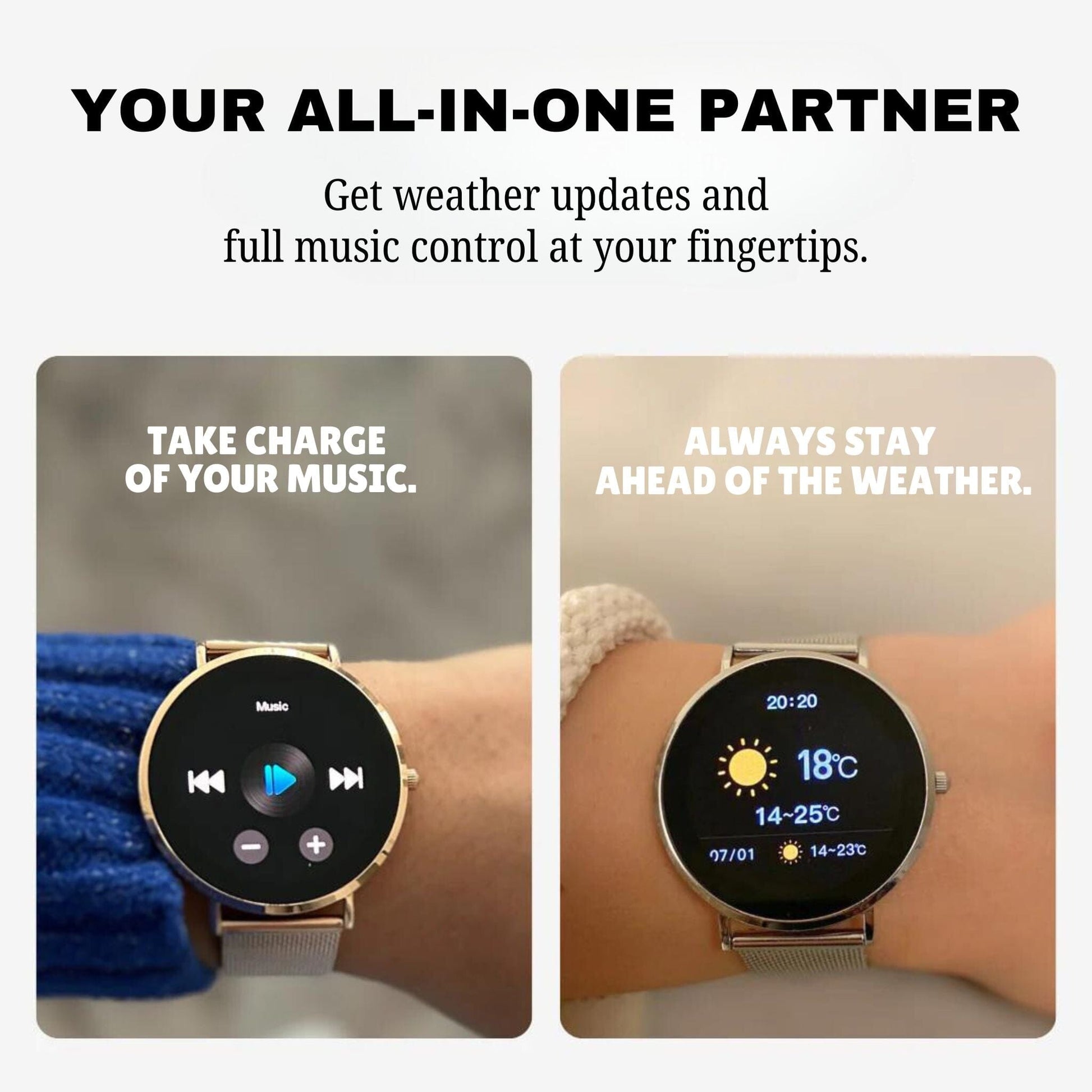 GLAMOURSMART™ - Elegant and Luxurious Smartwatch Belleza & Glamour 