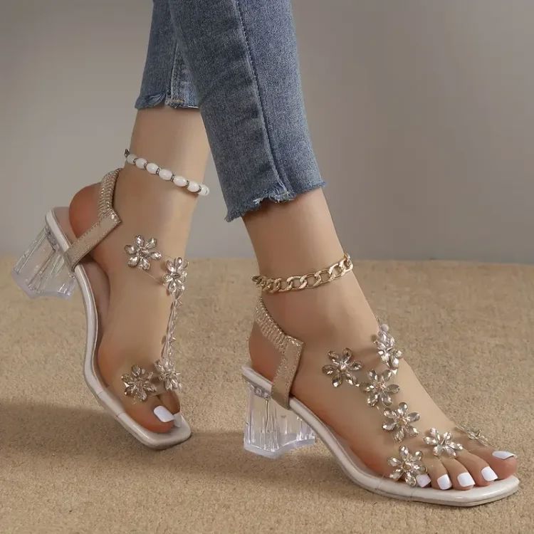 Grace™ | Comfort Square Heels Shoes Belleza & Glamour 