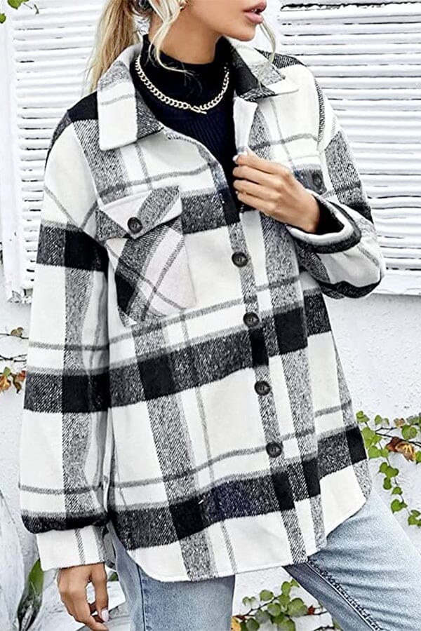 Harper™- Plaid Flannel Shirt Belleza & Glamour 