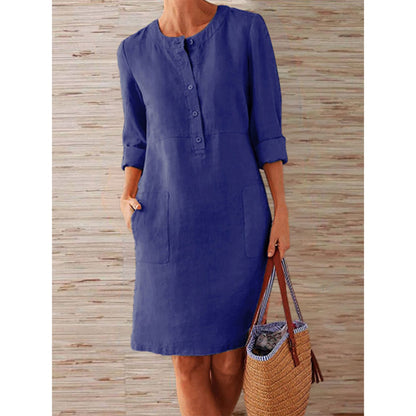 INNA - SUMMER DRESS Dress Belleza & Glamour Blue S 