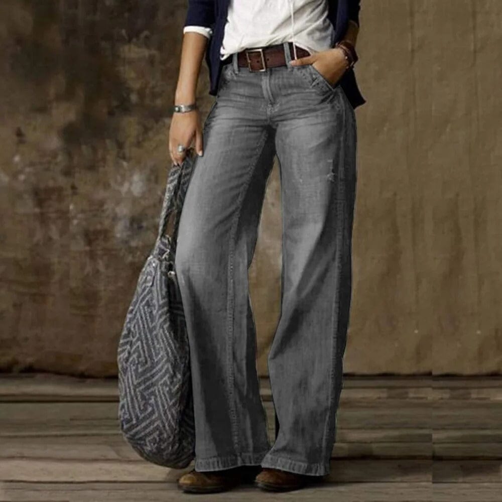 Iris™ | Modern Tailored Jeans women pants Belleza & Glamour Grey XS 