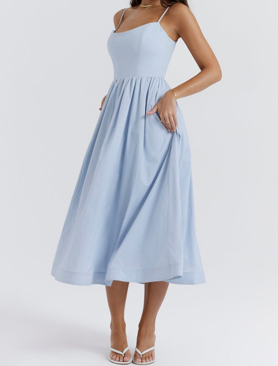Isabella-Elegant Sleeveless Dress Women Dresses Belleza & Glamour 