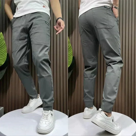 Jack™ | Stretch Utility Trousers Trousers Belleza & Glamour Gray S (28 - 29) 