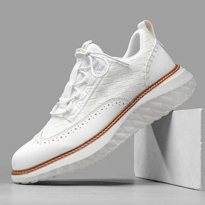 Kensington Woven Sneakers Belleza & Glamour White 6 