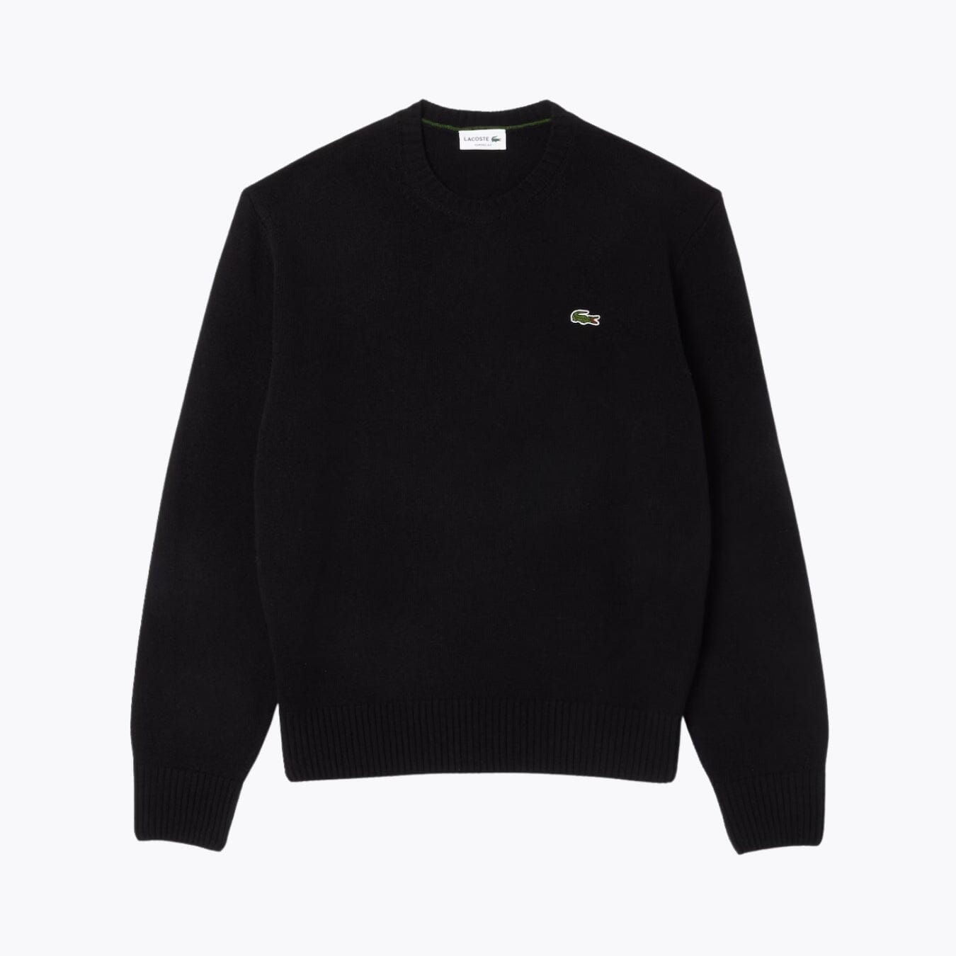 LC Carded Wool Crew Neck Sweater LC Carded Wool Crew Neck Sweater Slate Crown Black S 
