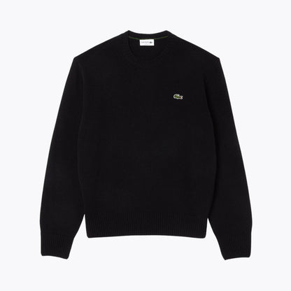 LC Carded Wool Crew Neck Sweater LC Carded Wool Crew Neck Sweater Slate Crown Black S 
