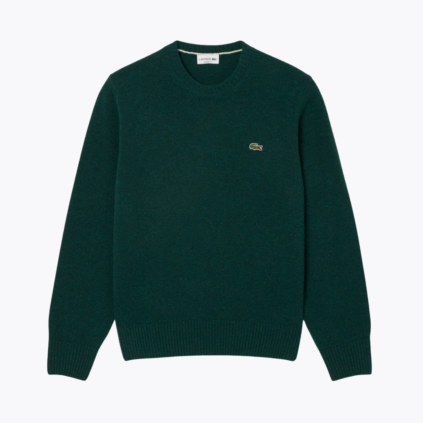 LC Carded Wool Crew Neck Sweater LC Carded Wool Crew Neck Sweater Slate Crown Sinople green S 