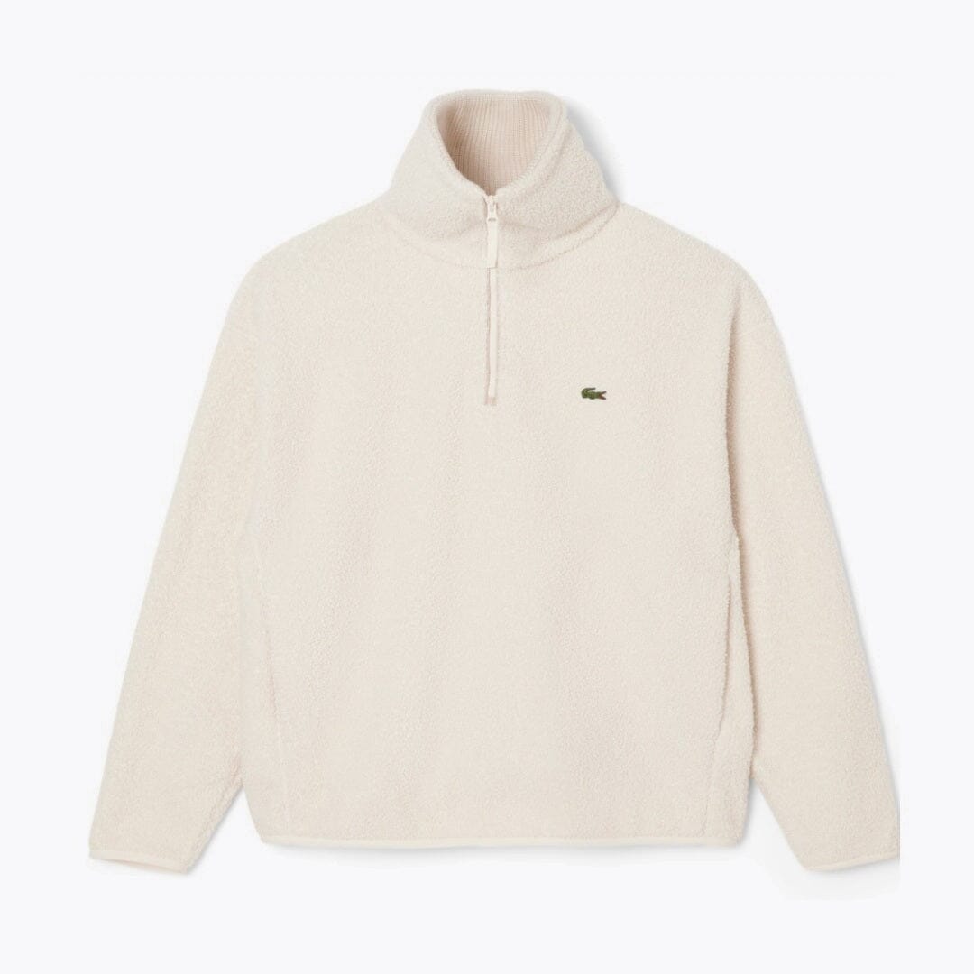 LC High Zipped Neck Polar Fleece Sweatshirt LC High Zipped Neck Polar Fleece Sweatshirt Slate Crown White S 