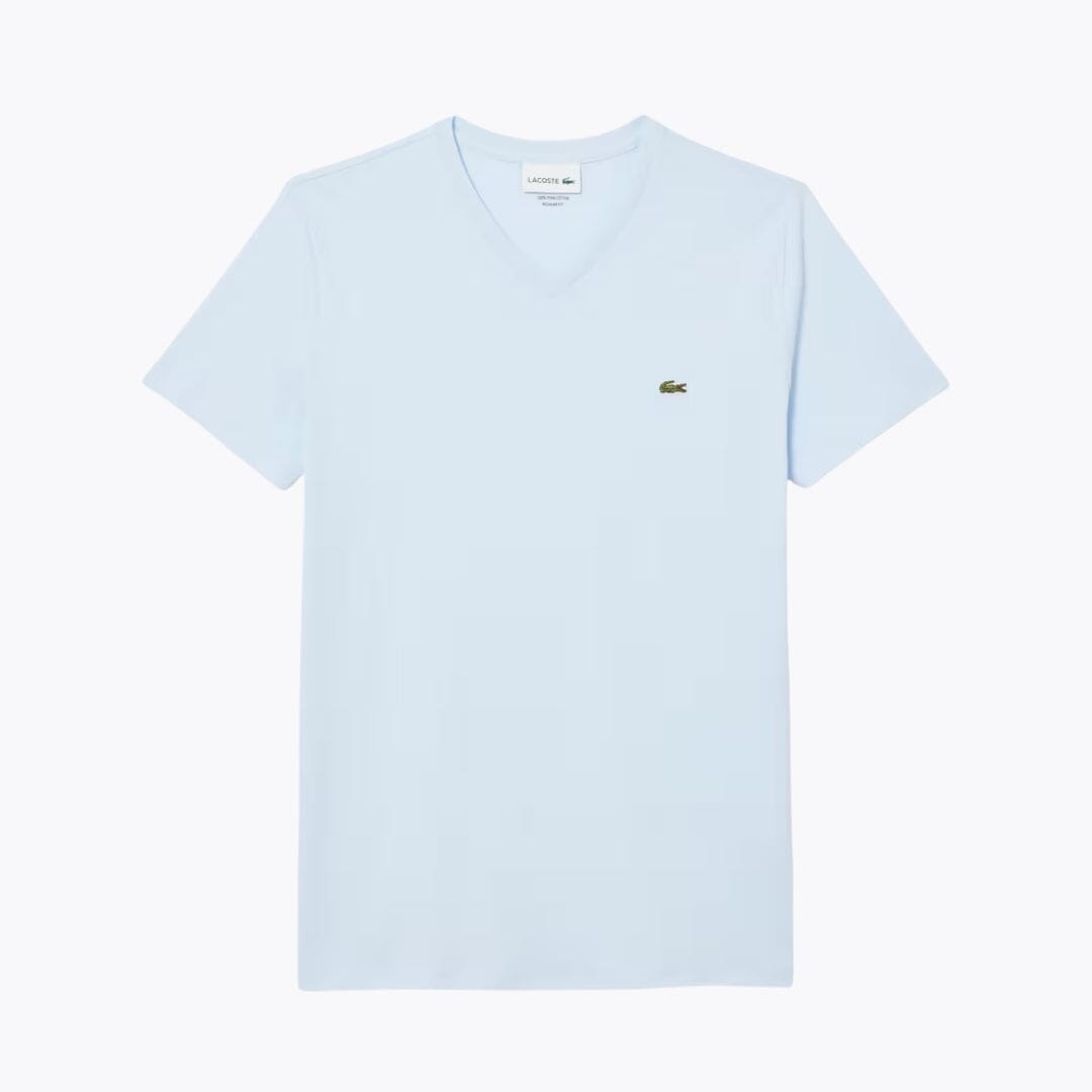 LC Lightweight Cotton Pima V Neck T-shirt LC Lightweight Cotton Pima V Neck T-shirt Slate Crown Light blue S 