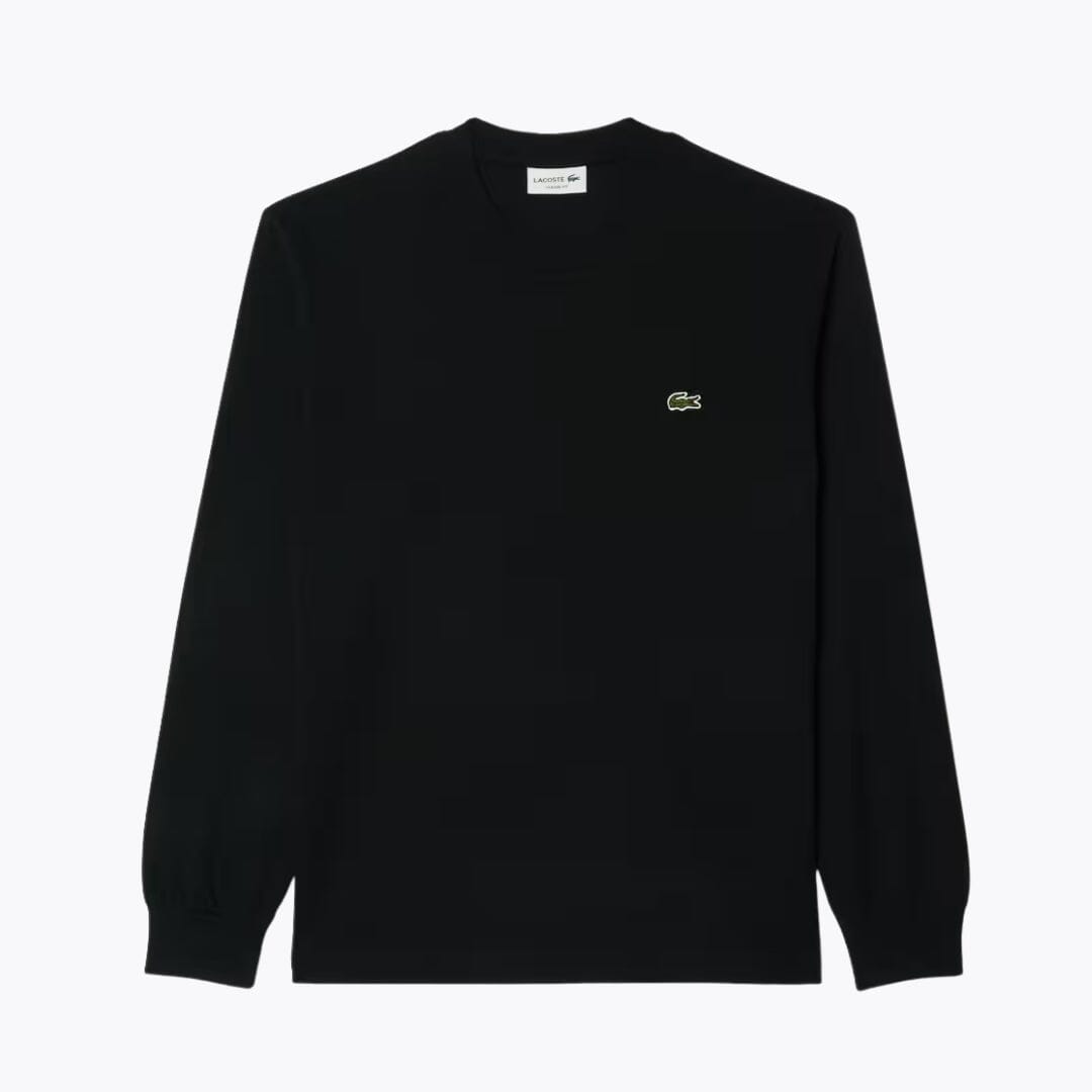 LC Long Sleeved Cotton T-shirt LC Long Sleeved Cotton T-shirt Slate Crown Black S 