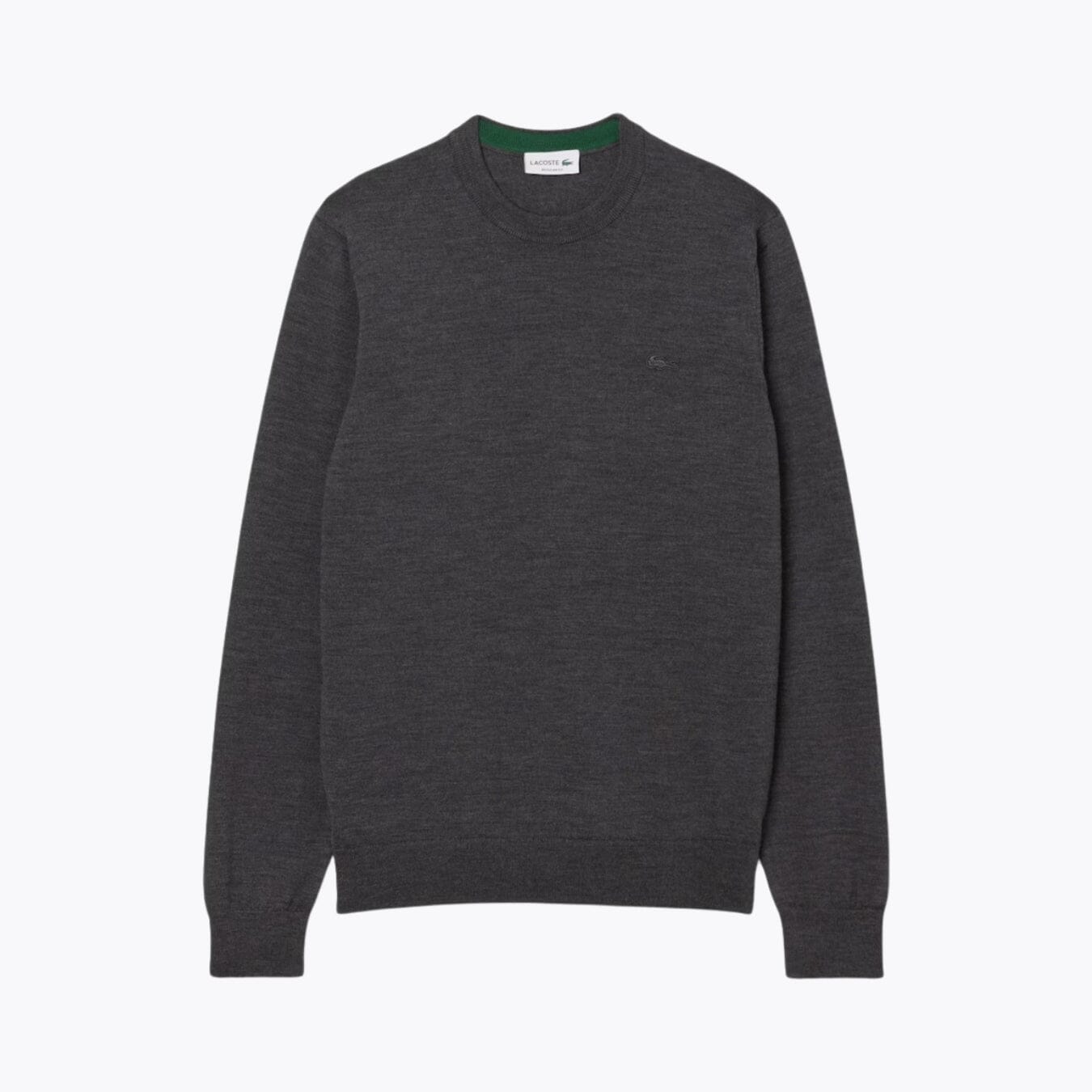 LC Merino Wool Crew Neck Sweater LC Merino Wool Crew Neck Sweater Slate Crown Grey S 