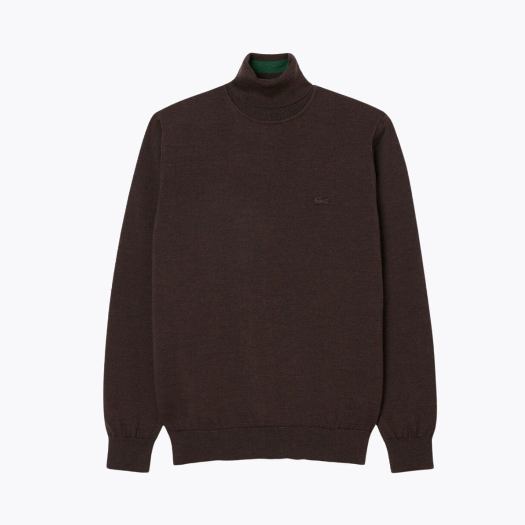 LC Merino Wool Roll Neck Sweater LC Merino Wool Roll Neck Sweater Slate Crown Brown S 