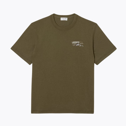 LC Multi Print Jersey T-shirt LC Multi Print Jersey T-shirt Slate Crown Khaki green S 