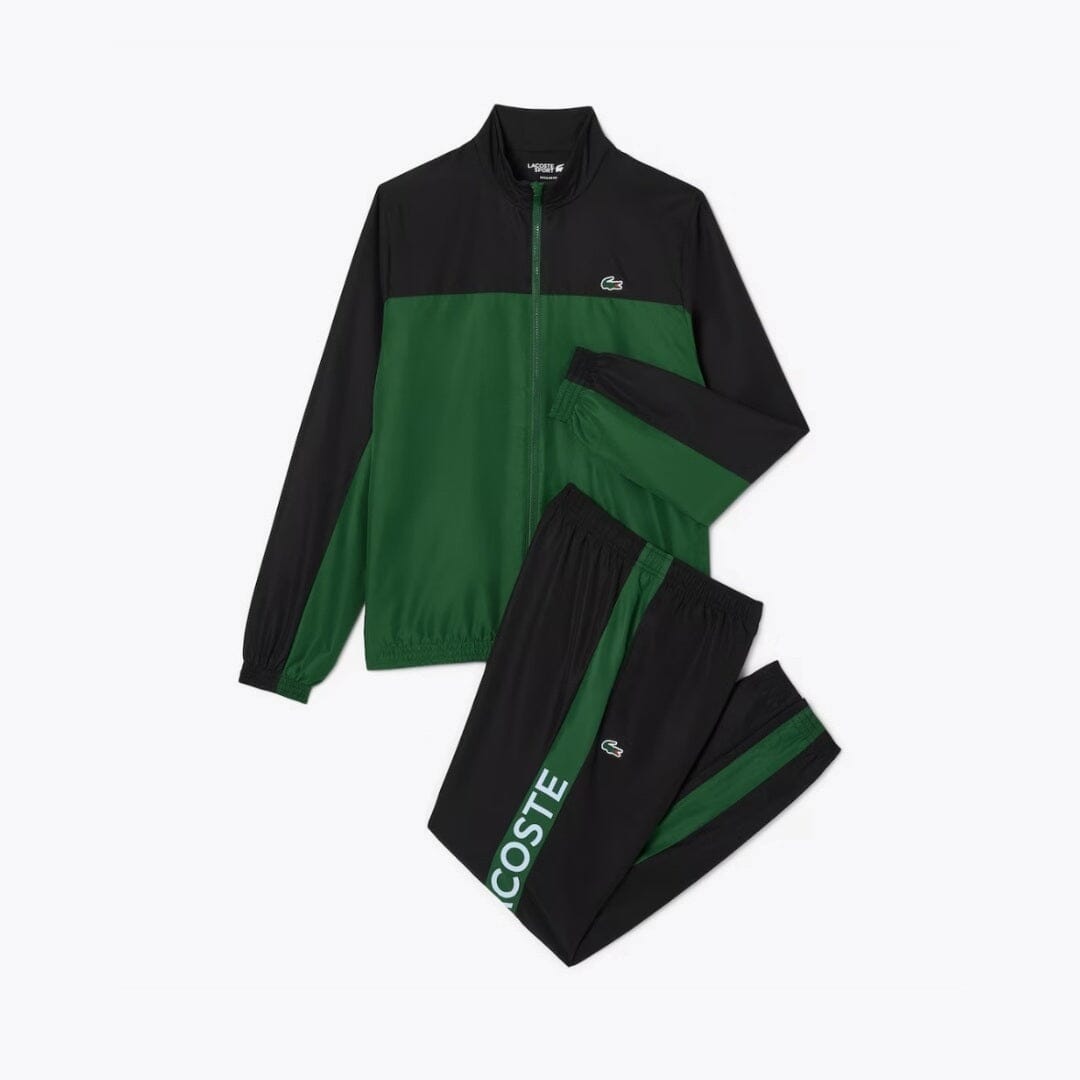 LC Tennis Printed Tracksuit LC Tennis Printed Tracksuit Slate Crown Green / Black / Light blue S 