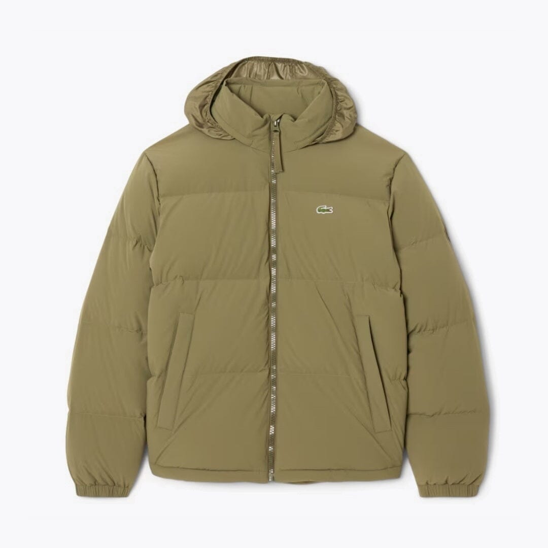 LC Water-Repellent Hooded Down Jacket LC Water-Repellent Hooded Down Jacket Slate Crown Green S 