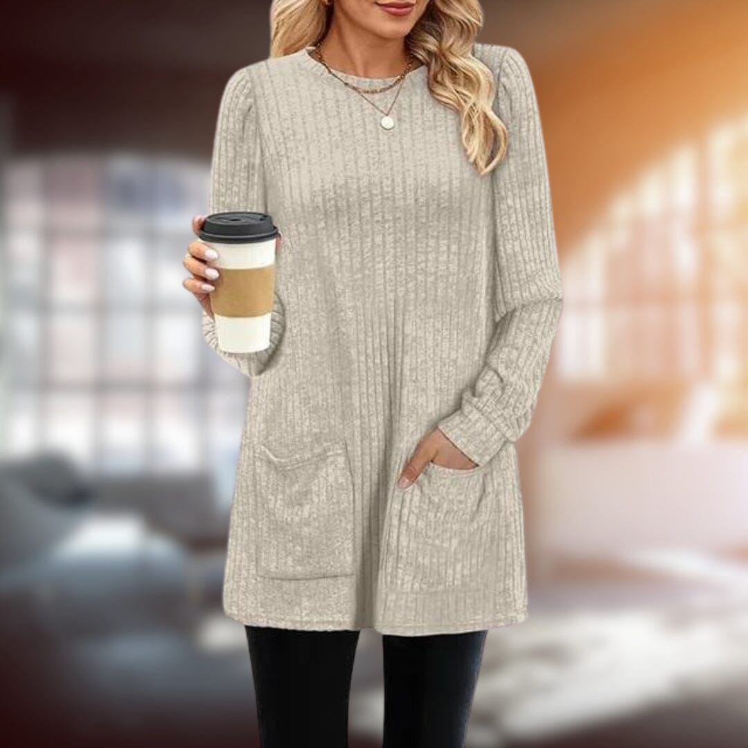 Lena™ | Chic Pullover Jacket & Coats Belleza & Glamour Apricot S 