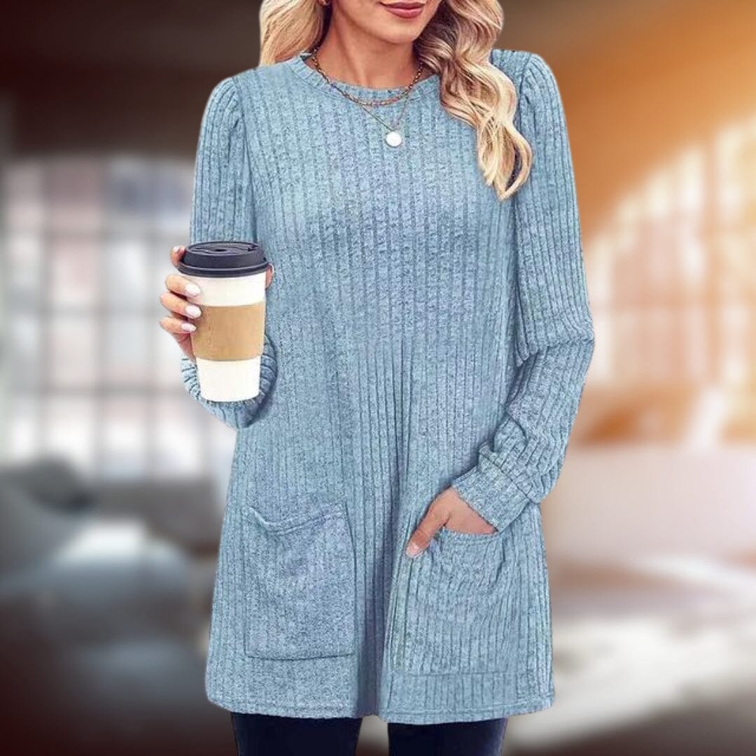 Lena™ | Chic Pullover Jacket & Coats Belleza & Glamour Sky Blue S 