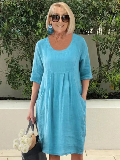 Lilac | Cozy Everyday Dress Dress Belleza & Glamour Blue S 