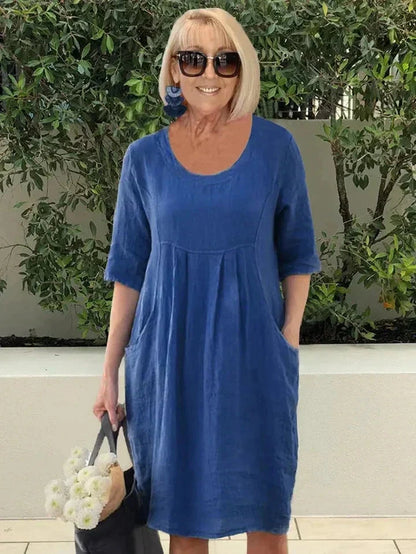 Lilac | Cozy Everyday Dress Dress Belleza & Glamour Dark blue S 