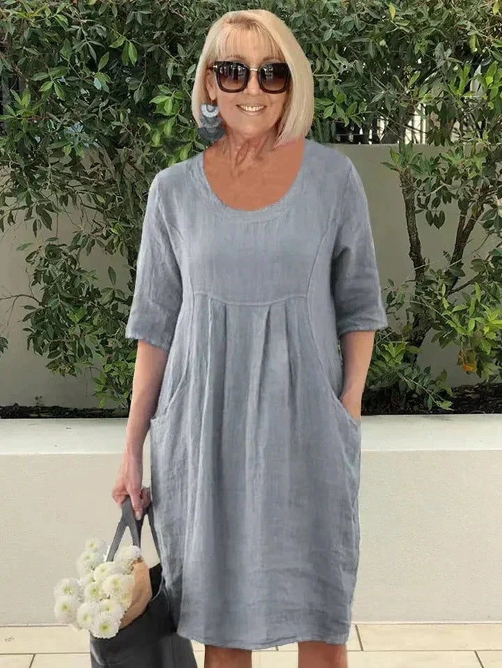 Lilac | Cozy Everyday Dress Dress Belleza & Glamour Gray S 