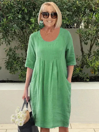 Lilac | Cozy Everyday Dress Dress Belleza & Glamour Green S 