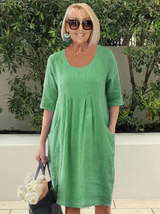 Lilac | Cozy Everyday Dress Dress Belleza & Glamour Green S 