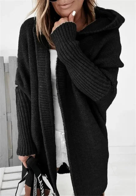 Muse™ | Hooded Sweater Sweater Belleza & Glamour Black S 