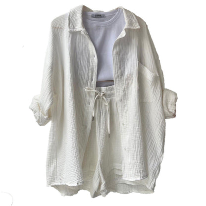 Nina™ | Casual Comfort Set Women Sets Belleza & Glamour White S 