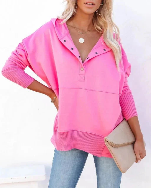 Olivia | Cozy Hoodie Coat and Jacket Belleza & Glamour Pink S 