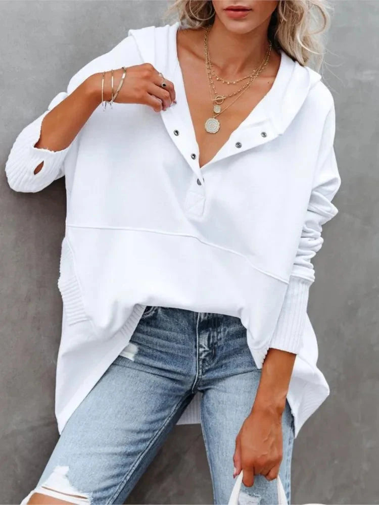 Olivia | Cozy Hoodie Coat and Jacket Belleza & Glamour White S 