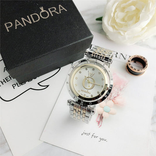 P A N D O R A Moments Glamour Belleza & Glamour Gold White 