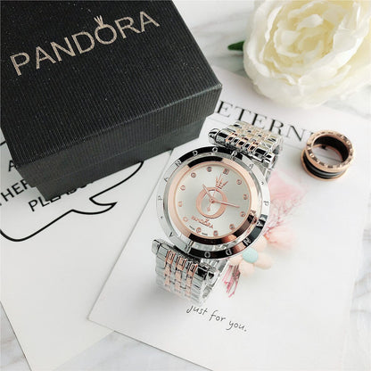 P A N D O R A Moments Glamour Belleza & Glamour Rose White 