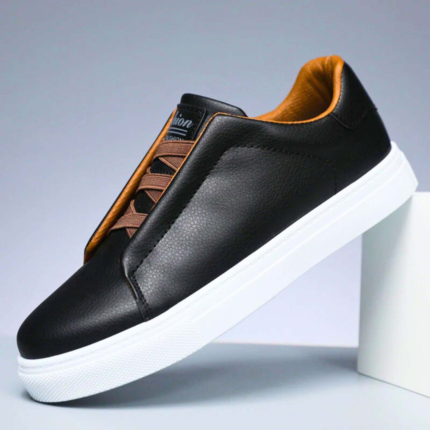 Porto Leather Sneakers Belleza & Glamour Midnight Eclipse US 4 