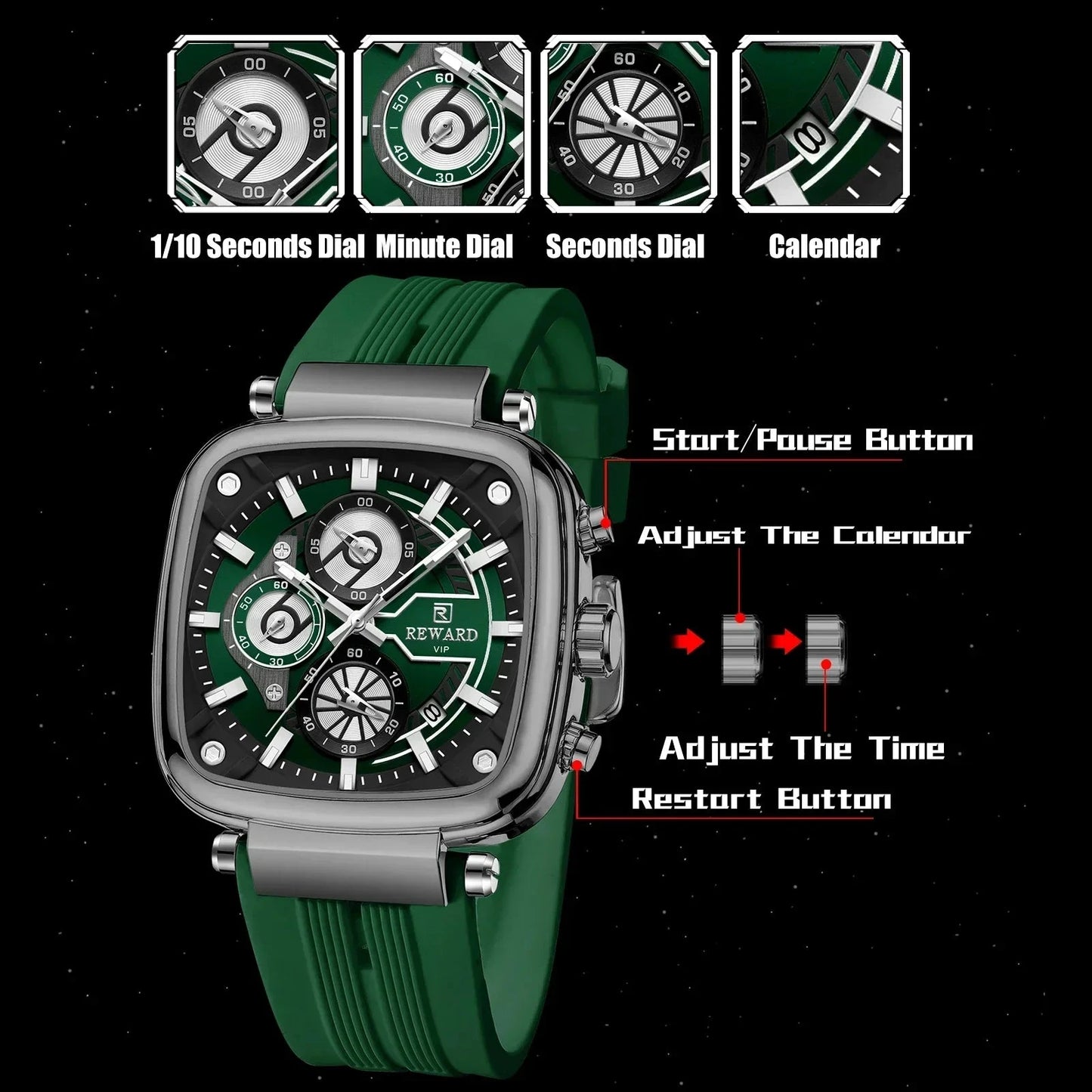 REWARD Sports 44mm Belleza & Glamour 