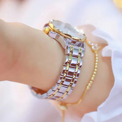 Rhinestone Diamond Women's Wrist Watch Belleza & Glamour 