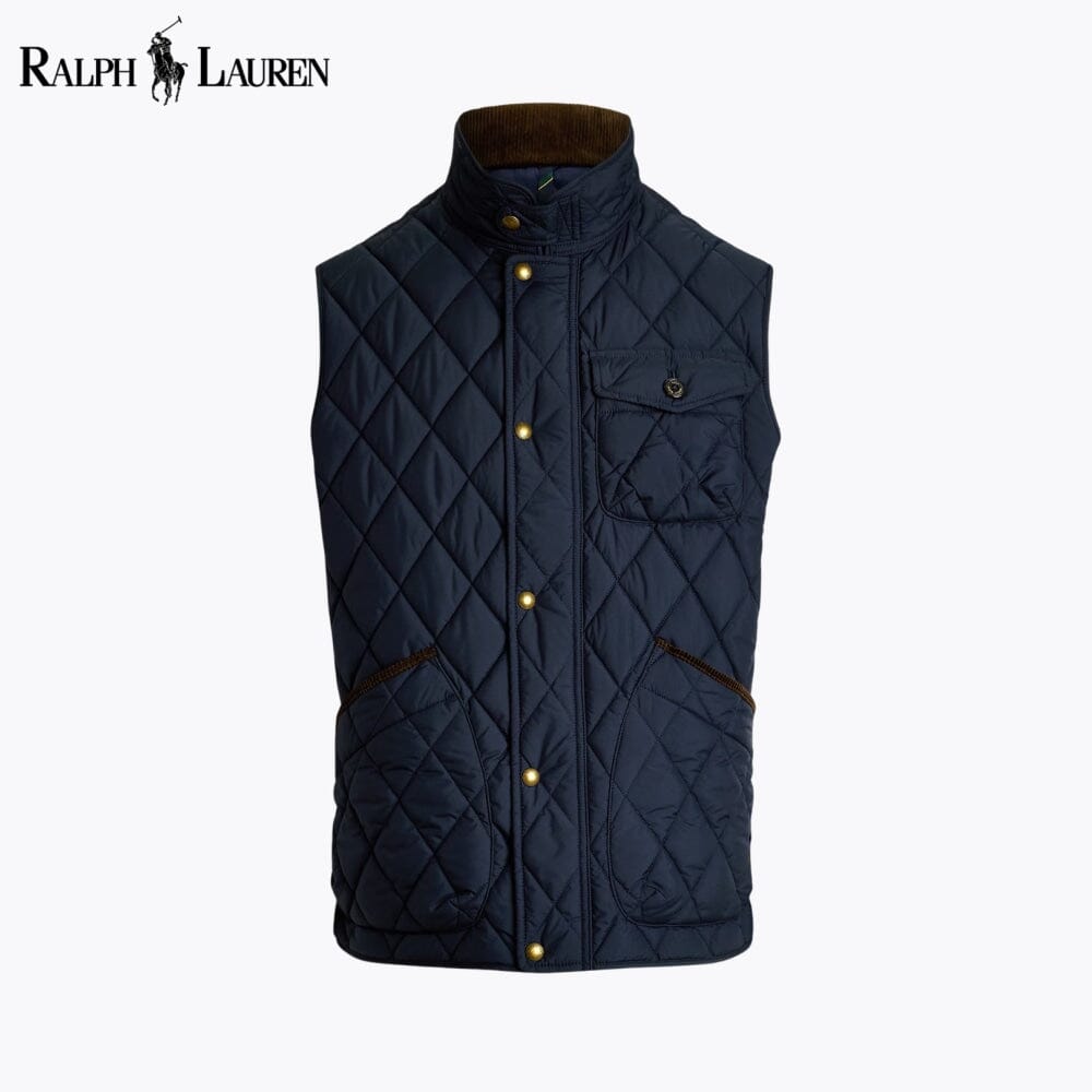 RL Beaton Quilted Utility Gilet RL Beaton Quilted Utility Gilet Slate Crown College Navy S 