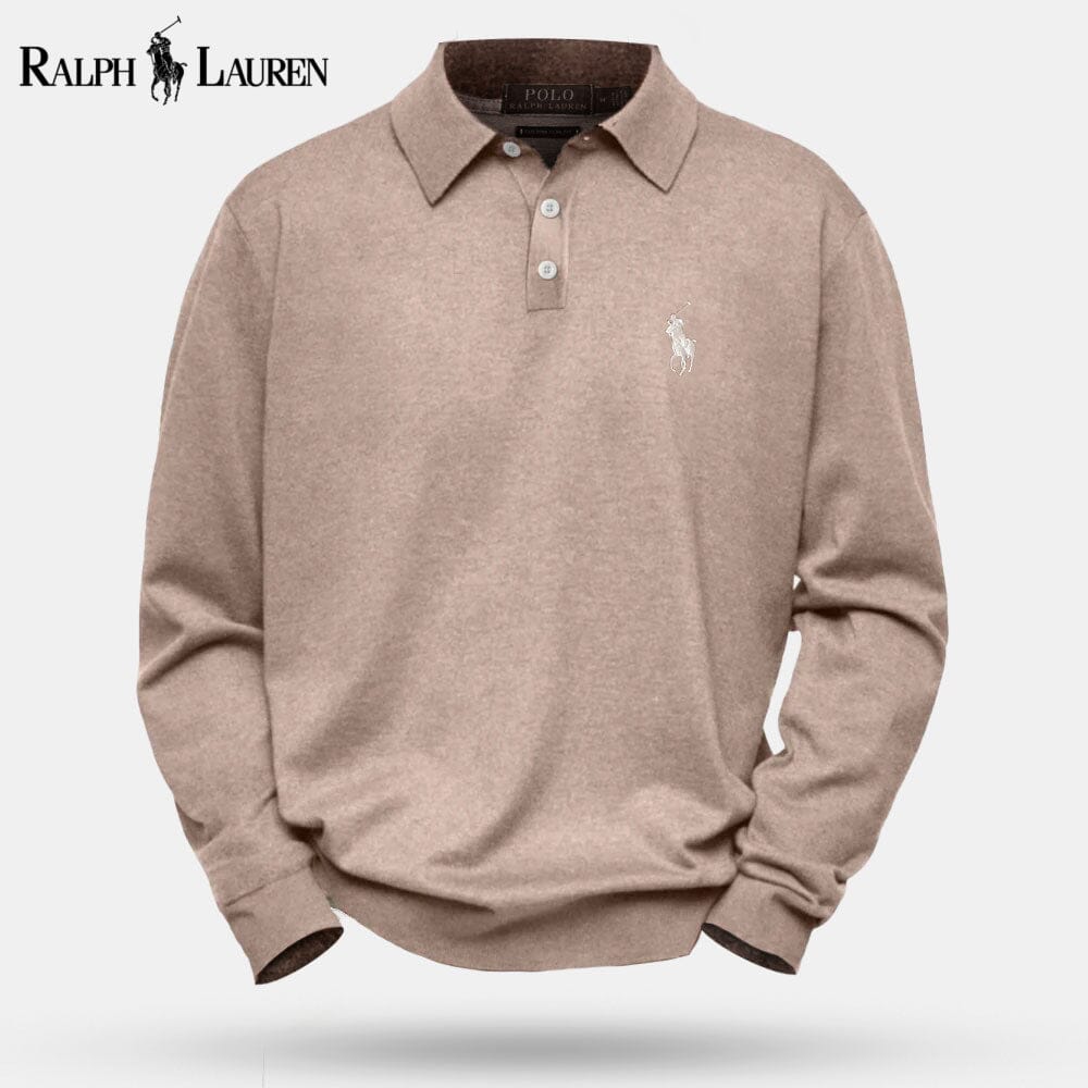 RL Cable-Knit Wool Knit Sweater RL Cable-Knit Wool Knit Sweater Slate Crown Beige S 