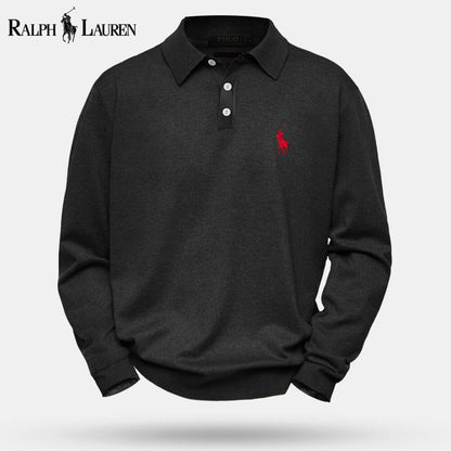 RL Cable-Knit Wool Knit Sweater RL Cable-Knit Wool Knit Sweater Slate Crown Black S 