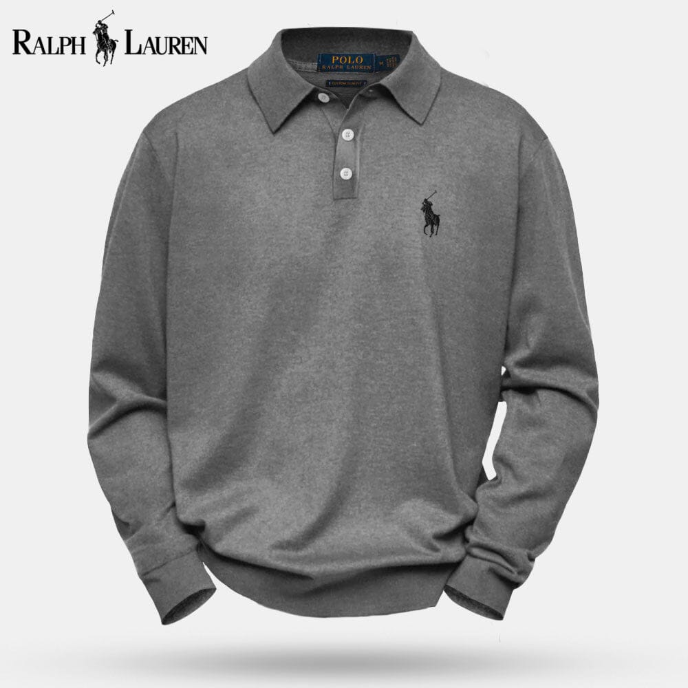 RL Cable-Knit Wool Knit Sweater RL Cable-Knit Wool Knit Sweater Slate Crown Grey S 